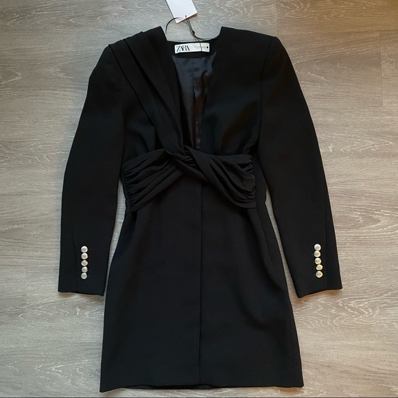 Zara Draped Jacket Dress - Picture 10 of 14